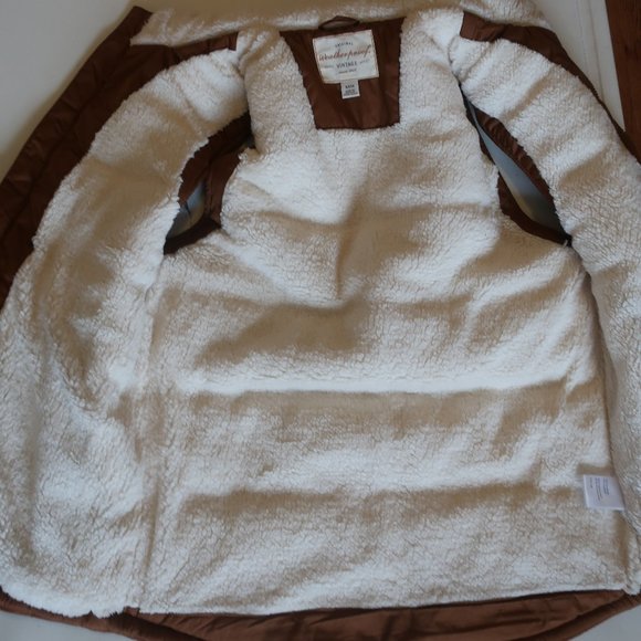 Mens Weatherproof Brown Cream Sherpa Lined Full Zip Vests S * - Picture 11 of 12